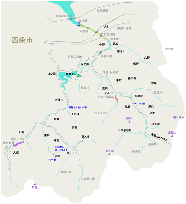 加茂川地図